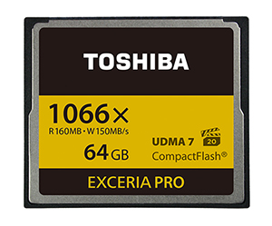 Image of EXCERIA PRO™, Toshiba's CompactFlash memory card