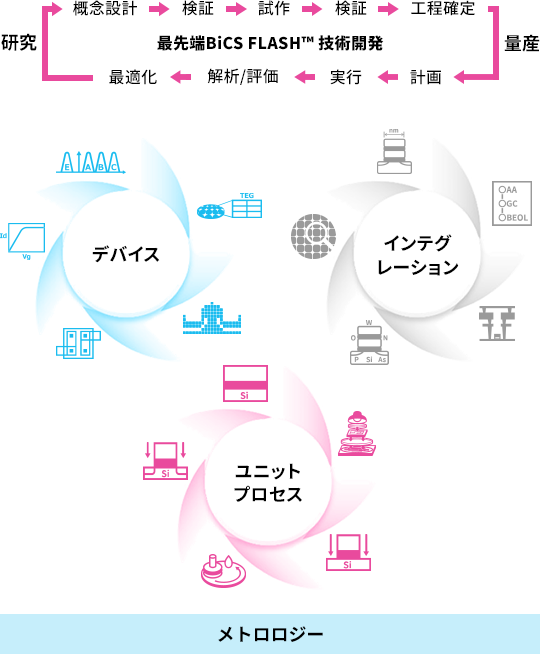 先端メモリ開発センターの開発部門