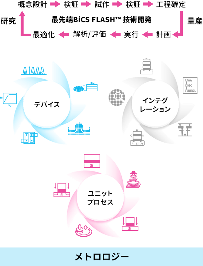 先端メモリ開発センターの開発部門