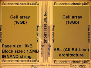 Image of 3-bit-per cell, 32nm chip