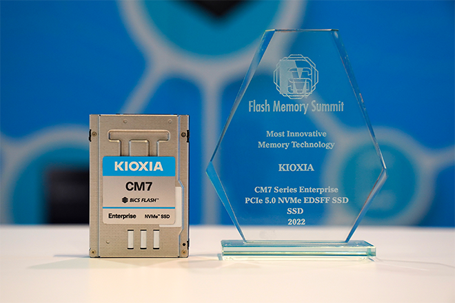 KIOXIA CM7 Series Enterprise NVMe™ SSD Awarded 'Best of Show' at KIOXIA CM7 Series Enterprise NVMe™ SSD Awarded 'Best of Show' at