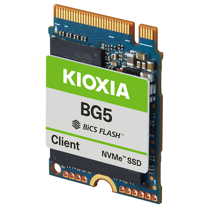 PCIe® 4.0 対応小型クライアントSSD「KIOXIA BG5シリーズ」