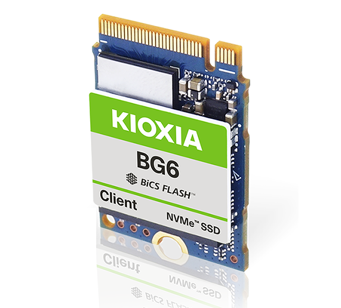 PCIe<sup>®</sup> 4.0対応の小型・大容量クライアントSSD「KIOXIA BG6シリーズ」