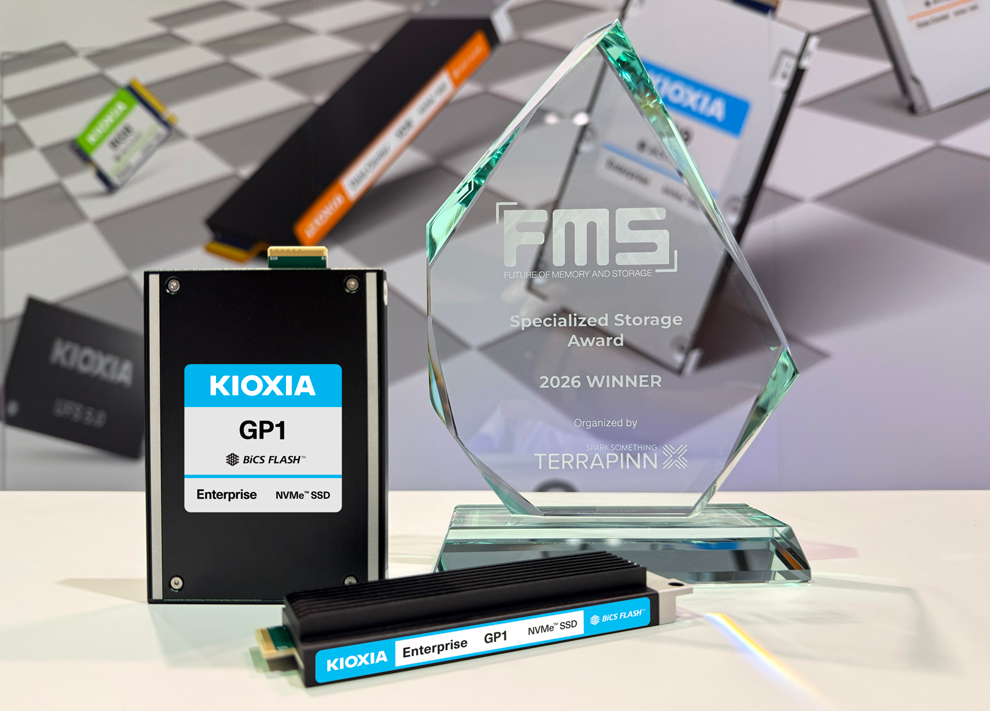 KIOXIA GP Series Super High IOPS SSD Named 'Best of Show' at FMS: the Future of Memory and Storage 2026