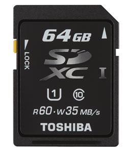 64GB SDXC UHS-Ⅰメモリカード