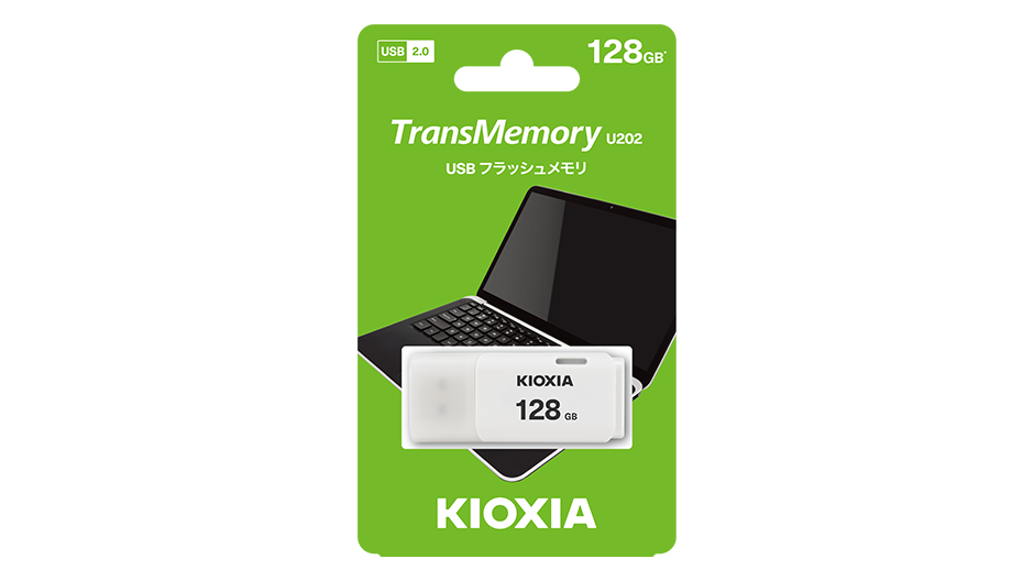 最も信頼できる お買得2枚組 USBメモリ 32GB KIOXIA 旧東芝メモリー 日本製 USB2.0 TransMemory U202  ブルーLU202L032GG4 海外パッケージ